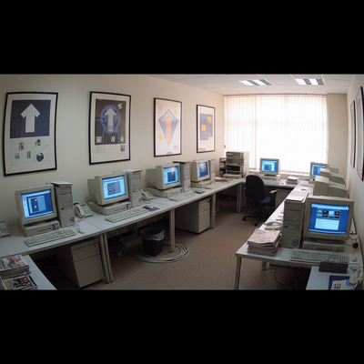 90s Startup Garage virtual background