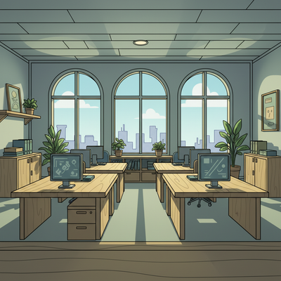 Cartoon World virtual background