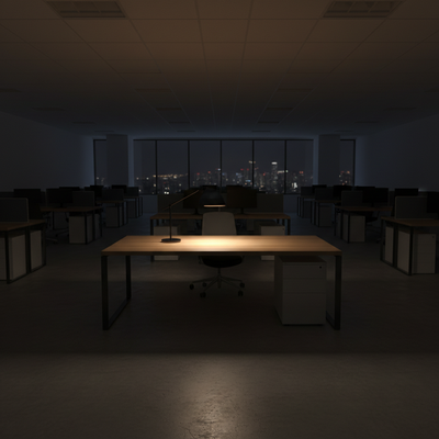 Empty at Night virtual background
