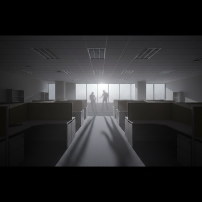 Flickering Shadows virtual background