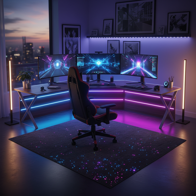 RGB Gaming Room virtual background