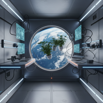 Space Station virtual background