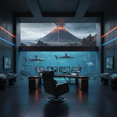 Villain Lair virtual background