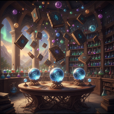 Wizard's Study virtual background
