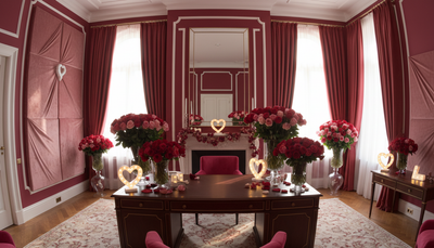 Valentine's virtual background
